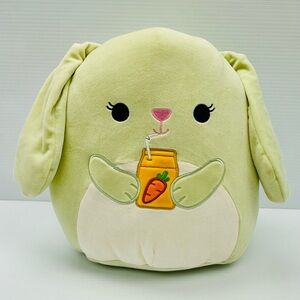 Squishmallows Light Green Bunny with Carrot Juice